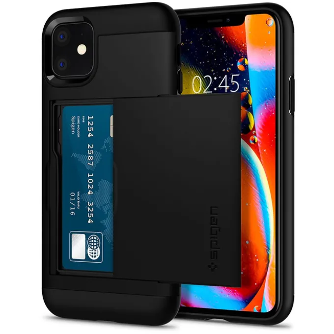 Etui SPIGEN Slim Armor Cs Apple Iphone 11 Black Czarne Case