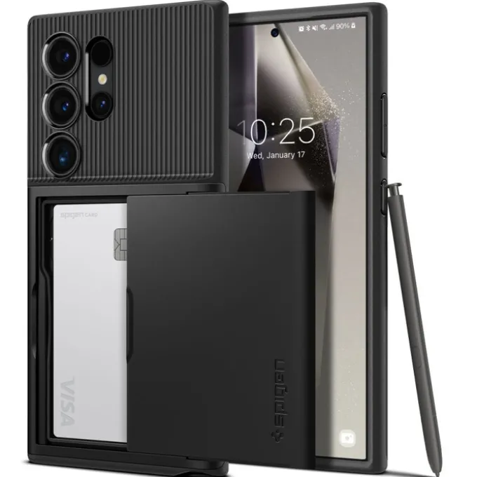 Etui Spigen Slim Armor Cs Samsung Galaxy S24 Ultra Black Case
