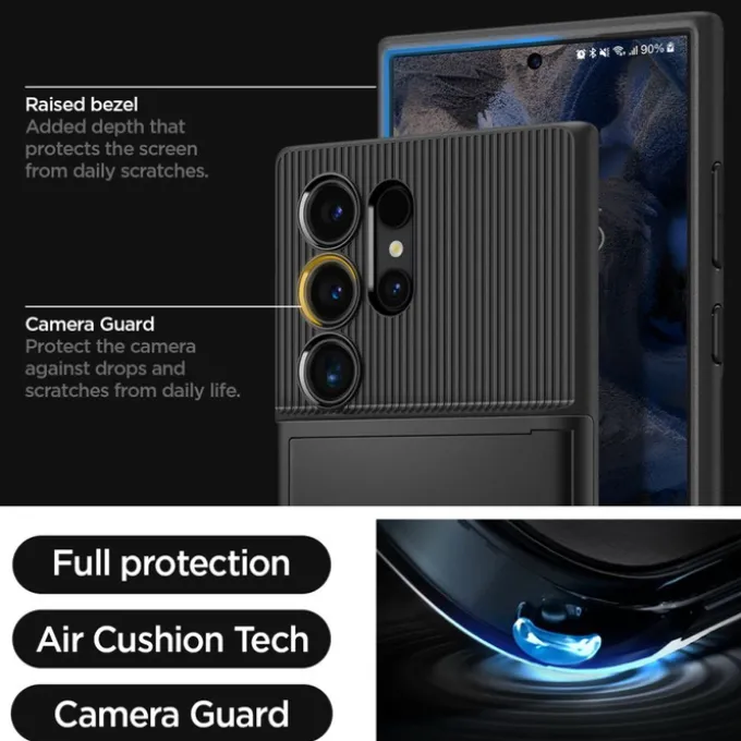 Etui Spigen Slim Armor Cs Samsung Galaxy S24 Ultra Black Case