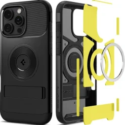 ETUI SPIGEN SLIM ARMOR MAG MAGSAFE IPHONE 16 PRO MAX BLACK