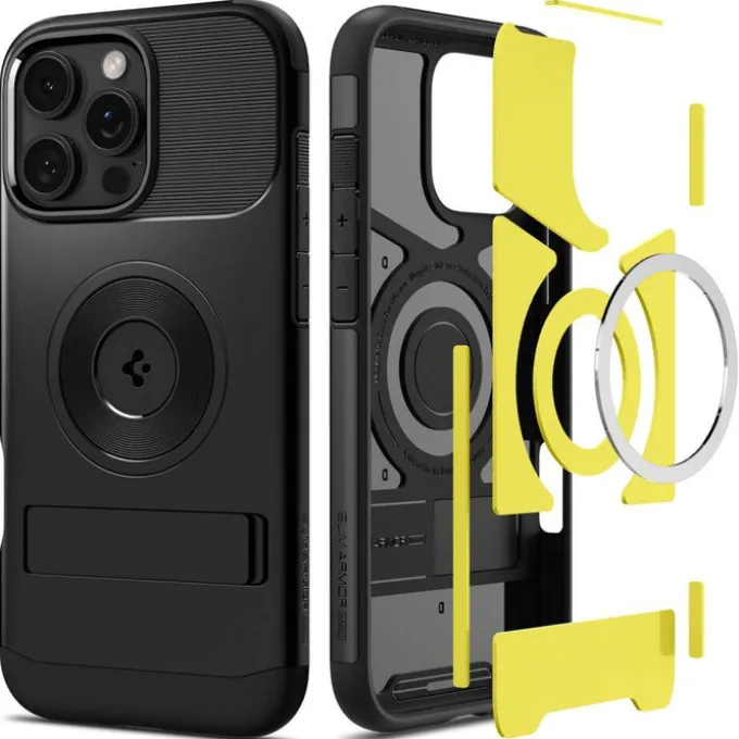 ETUI SPIGEN SLIM ARMOR MAG MAGSAFE IPHONE 16 PRO MAX BLACK