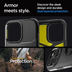 ETUI SPIGEN SLIM ARMOR MAG MAGSAFE IPHONE 16 PRO BLACK