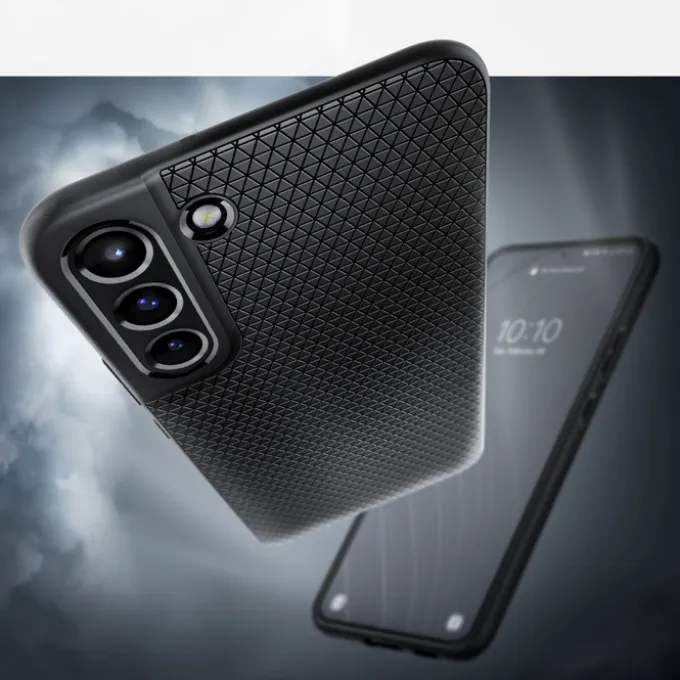 ETUI SPIGEN S22 Liquid Air Matte Black Czarne Case