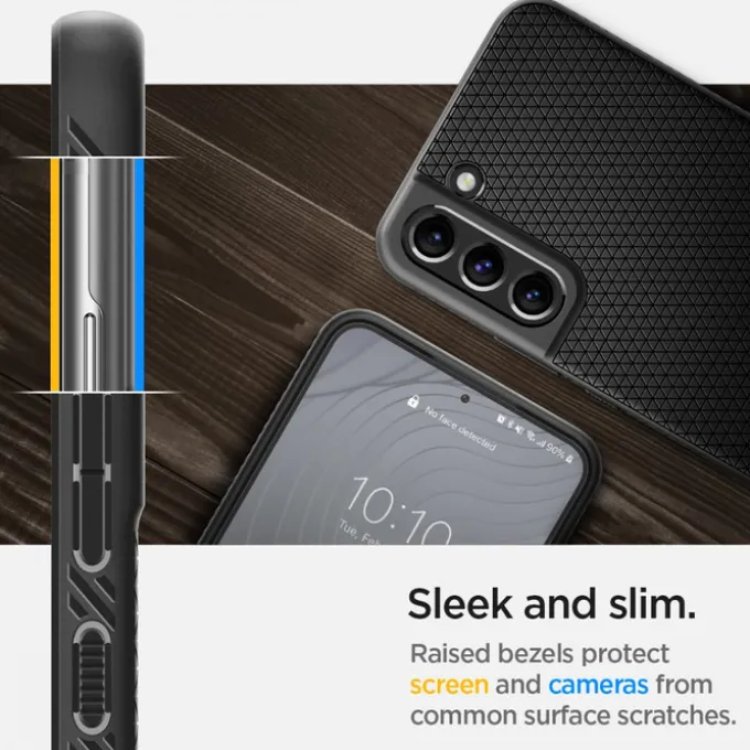 ETUI SPIGEN S22 Liquid Air Matte Black Czarne Case