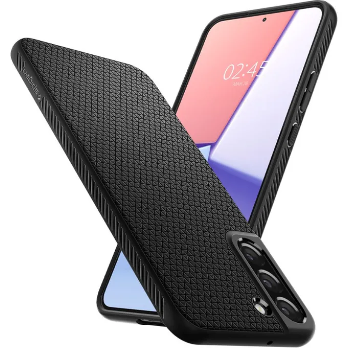 ETUI SPIGEN S22 Liquid Air Matte Black Czarne Case