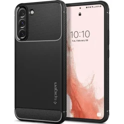 ETUI SPIGEN S22 Rugged Armor Matte Black Case