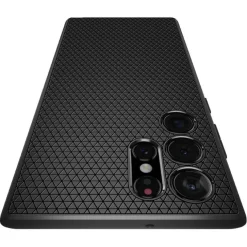ETUI SPIGEN S22 ULTRA Liquid Air MATTE Black Czarne Case