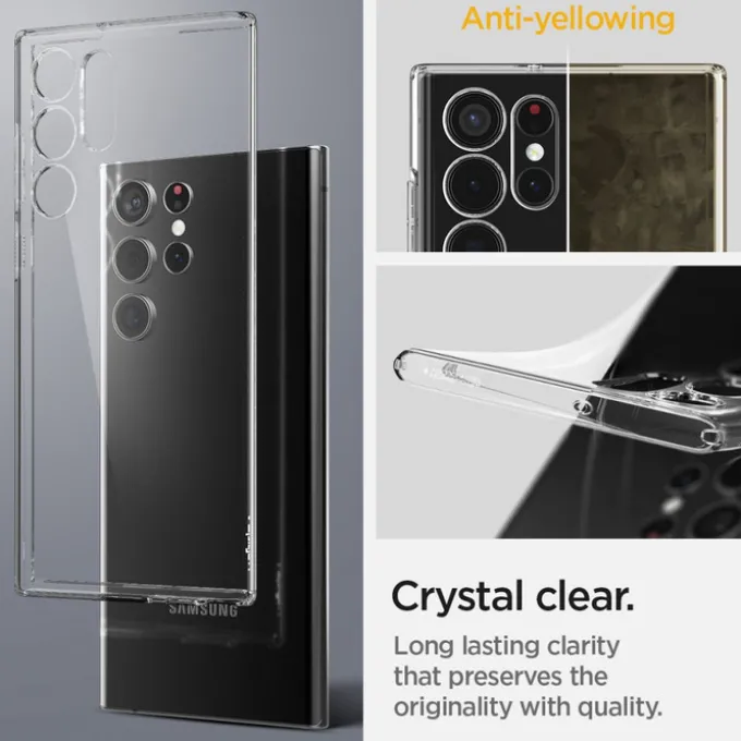 ETUI SPIGEN S22 ULTRA Liquid Crystal Przezroczyste Clear Case