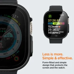 Etui Spigen Thin Fit 360 Apple Watch Ultra 49mm Ultra 2 Czarne