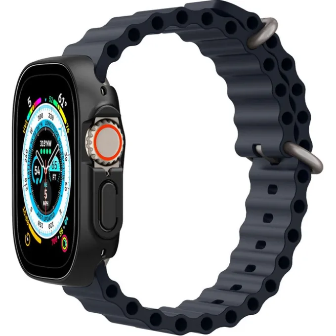 Etui Spigen Thin Fit 360 Apple Watch Ultra 49mm Ultra 2 Czarne