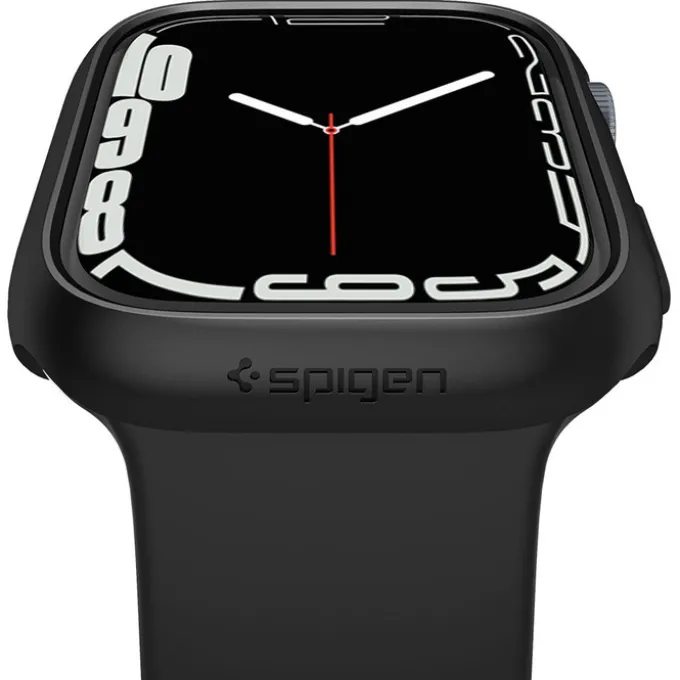Etui SPIGEN Thin Fit Apple Watch 6 7 8 9 45mm Czarne