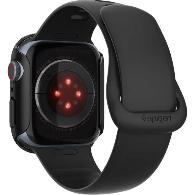 Etui SPIGEN Thin Fit Apple Watch 6 7 8 9 45mm Czarne