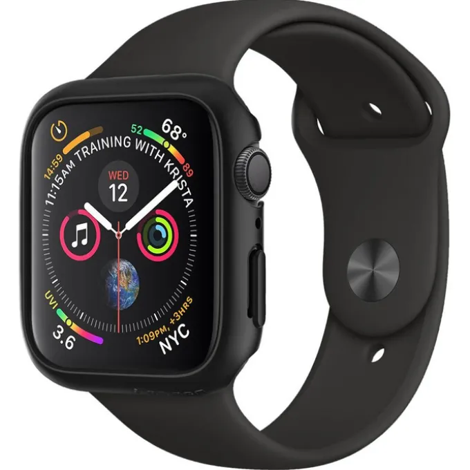 Etui SPIGEN Thin Fit Apple Watch 8 6 5 4 SE 2022 44mm Czarne