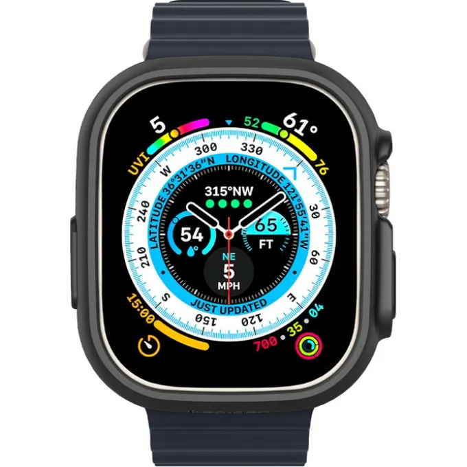 Etui Spigen Thin Fit Apple Watch Ultra 49mm Ultra 2 Czarne