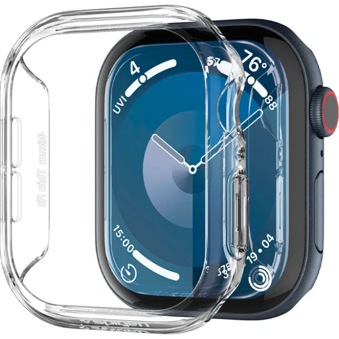 ETUI SPIGEN THIN FIT APPLE WATCH 10 (46 MM) CRYSTAL CLEAR