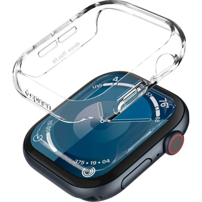 ETUI SPIGEN THIN FIT APPLE WATCH 10 (46 MM) CRYSTAL CLEAR
