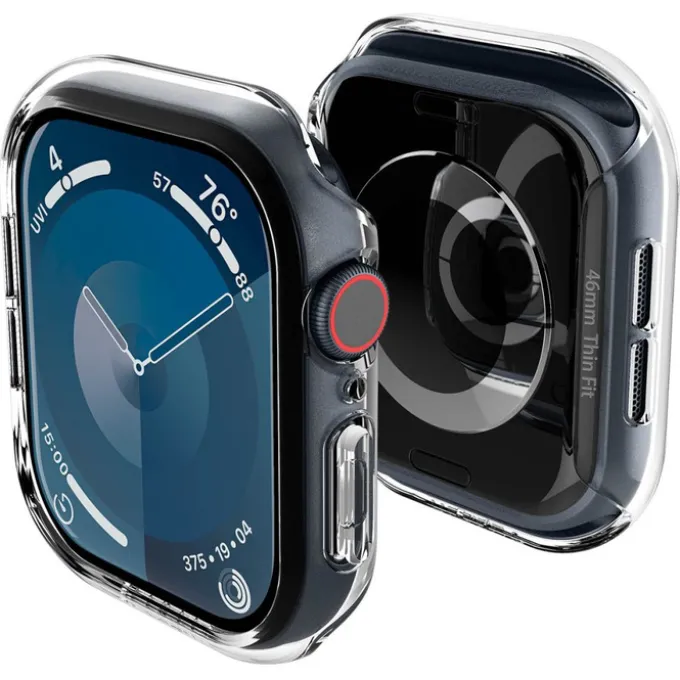 ETUI SPIGEN THIN FIT APPLE WATCH 10 (46 MM) CRYSTAL CLEAR