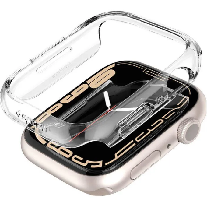 Etui SPIGEN Thin Fit Apple Watch 7 8 9 41mm Przezroczyste
