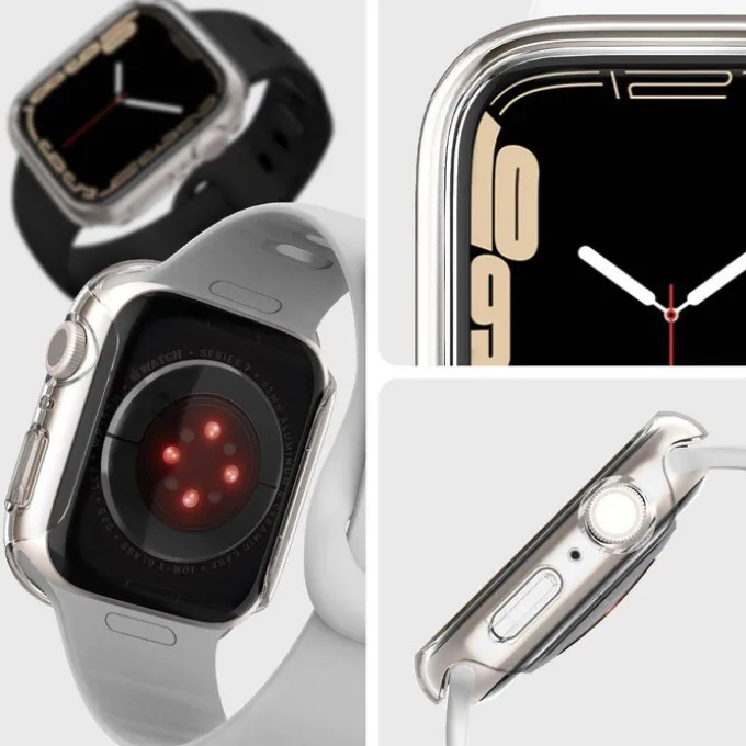 Etui SPIGEN Thin Fit Apple Watch 7 8 9 41mm Przezroczyste