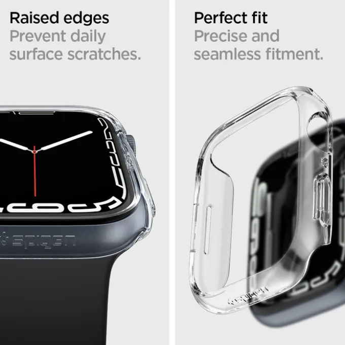 Etui SPIGEN Thin Fit Apple Watch 6 7 8 9 45mm Przezroczyste