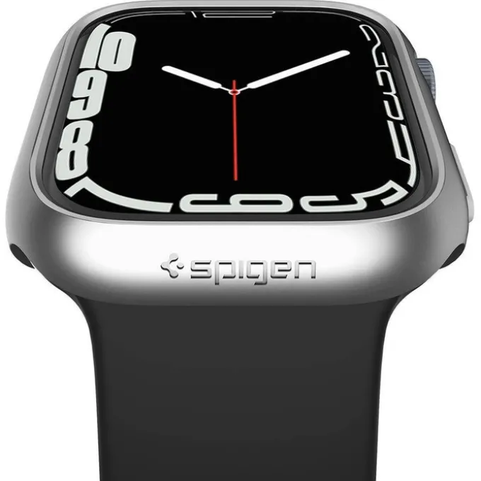 Etui SPIGEN Thin Fit Apple Watch 6 7 8 9 45mm Grafitowe