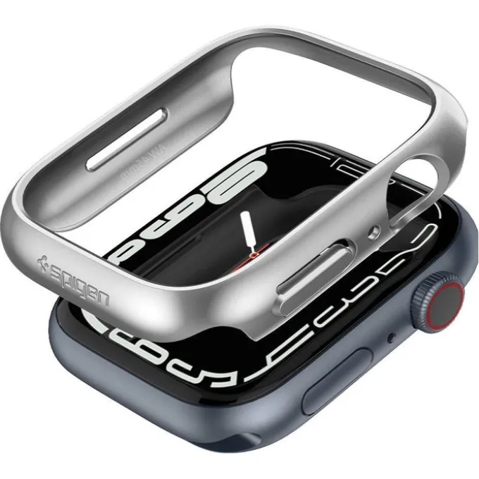 Etui SPIGEN Thin Fit Apple Watch 6 7 8 9 45mm Grafitowe