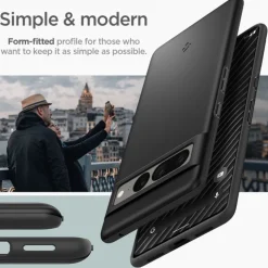 Etui Spigen Thin Fit Google Pixel 7 Pro Etui Black