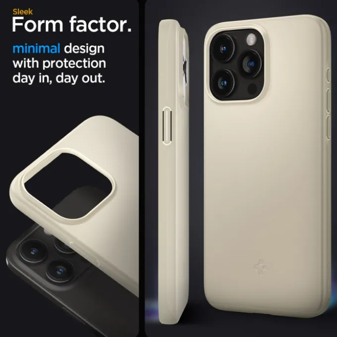 Etui Spigen Thin Fit iPhone 15 Pro Mute Beige