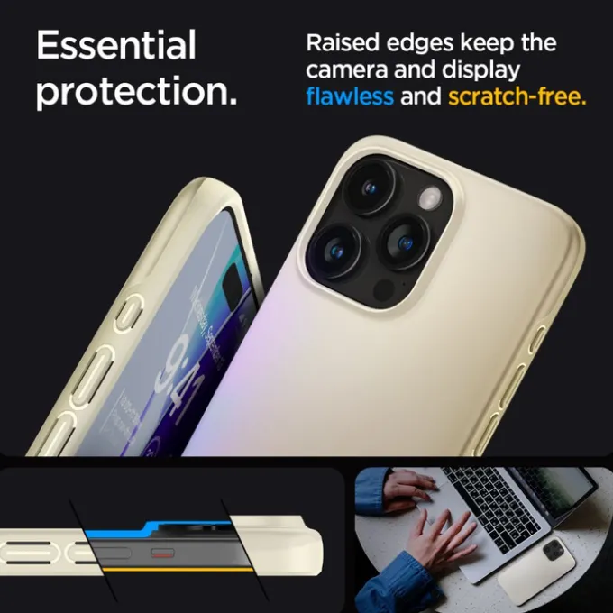 Etui Spigen Thin Fit iPhone 15 Pro Mute Beige