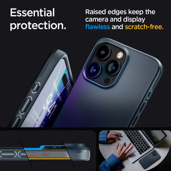 Etui Spigen Thin Fit iPhone 15 Pro Max Metal Slate Case