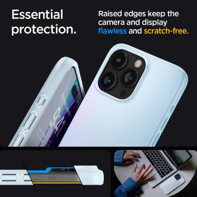 Etui Spigen Thin Fit iPhone 15 Pro Mute Blue