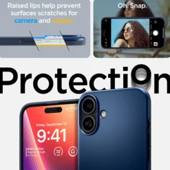 ETUI SPIGEN THIN FIT MAG MAGSAFE IPHONE 16 NAVY BLUE
