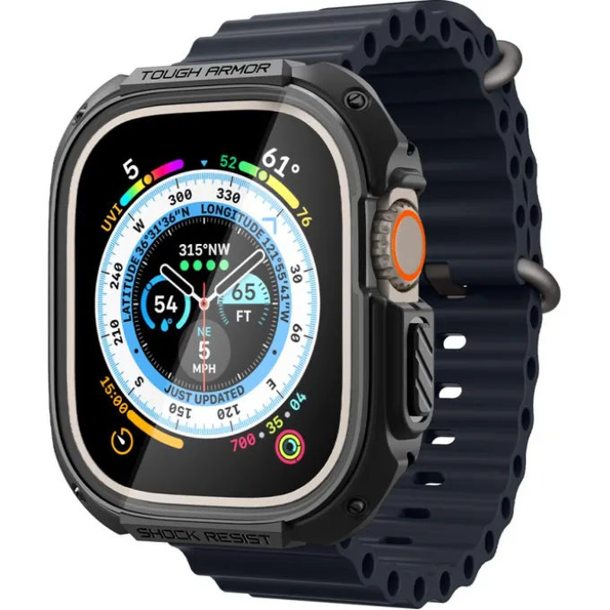 Etui Spigen Tough Armor Apple Watch Ultra 49mm Ultra 2 Czarne