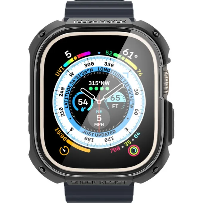 Etui Spigen Tough Armor Apple Watch Ultra 49mm Ultra 2 Czarne