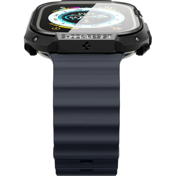 Etui Spigen Tough Armor Apple Watch Ultra 49mm Ultra 2 Czarne