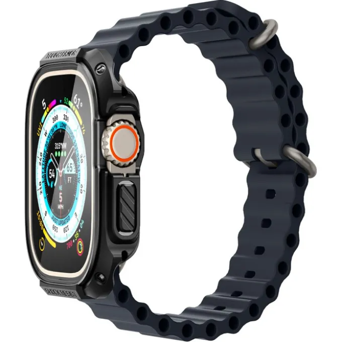 Etui Spigen Tough Armor Apple Watch Ultra 49mm Ultra 2 Czarne