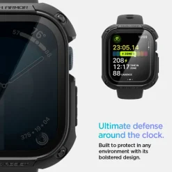 ETUI SPIGEN TOUGH ARMOR APPLE WATCH 10 (46 MM) BLACK