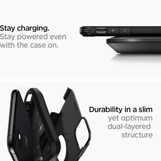 Etui SPIGEN Tough Armor Apple Iphone 11 Black Czarne Case