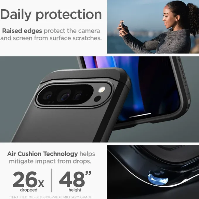 Etui SPIGEN TOUGH ARMOR GOOGLE PIXEL 9 PRO XL BLACK