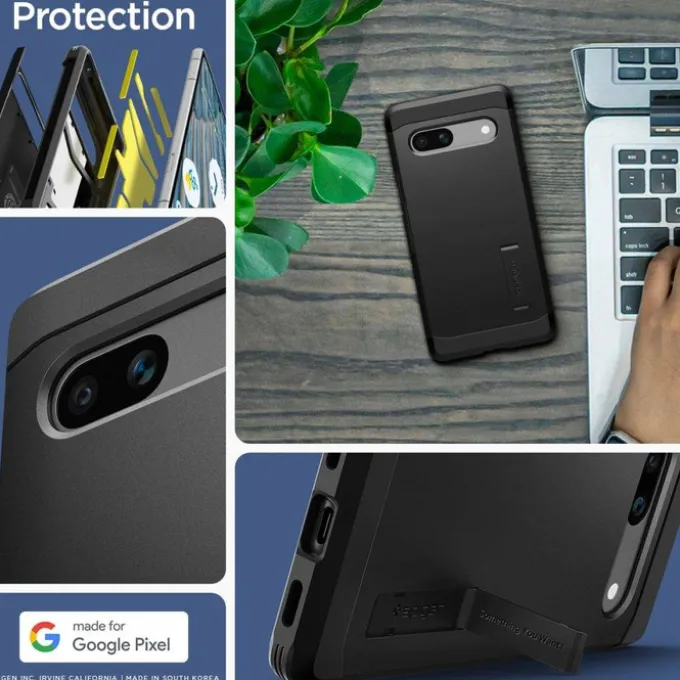 Etui Spigen Tough Armor Google Pixel 7A Black Case