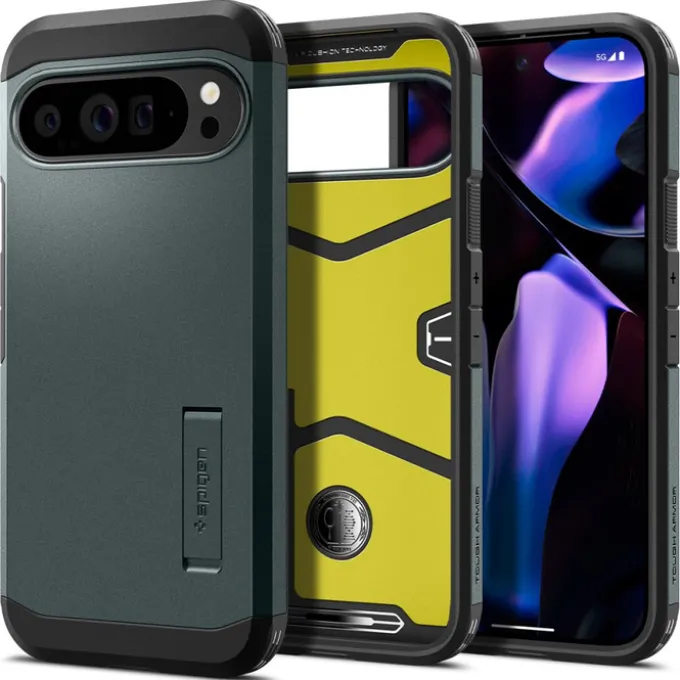 Etui SPIGEN TOUGH ARMOR GOOGLE PIXEL 9 PRO XL ABYSS GREEN