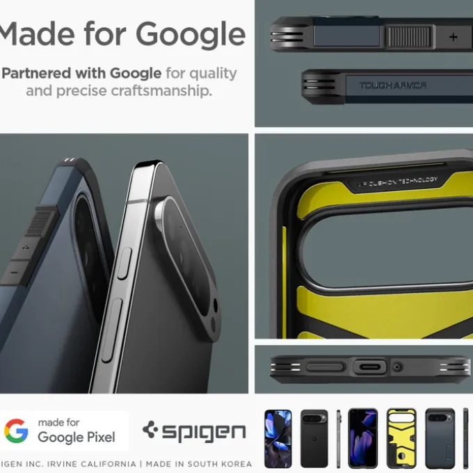 Etui SPIGEN TOUGH ARMOR GOOGLE PIXEL 9 PRO XL METAL SLATE