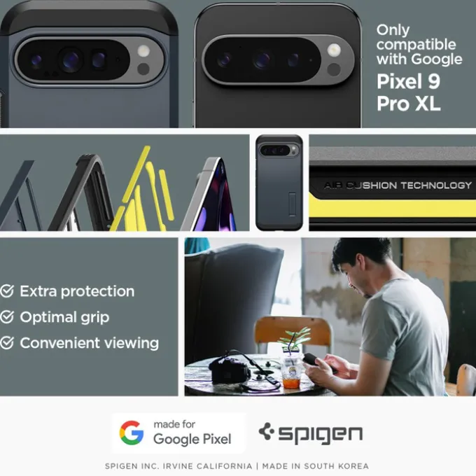 Etui SPIGEN TOUGH ARMOR GOOGLE PIXEL 9 PRO XL METAL SLATE