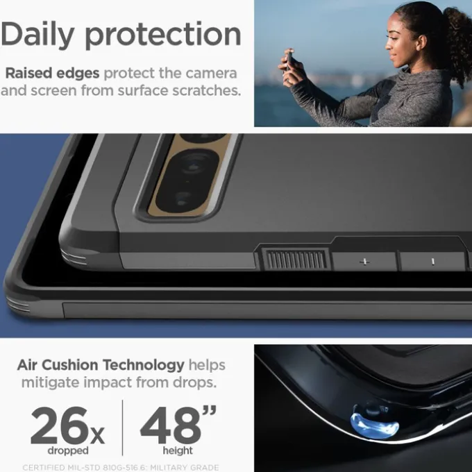 Etui Spigen Tough Armor Google Pixel 7 Pro Etui Black