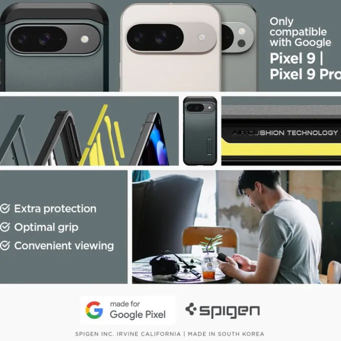 Etui SPIGEN TOUGH ARMOR GOOGLE PIXEL 9 / 9 PRO ABYSS GREEN