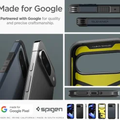 Etui SPIGEN TOUGH ARMOR GOOGLE PIXEL 9 / 9 PRO METAL SLATE