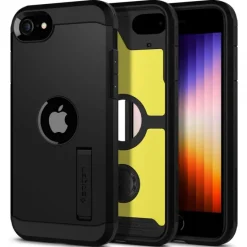 Etui SPIGEN Tough Armor iPhone SE 2022 2020 Black Czarne Case