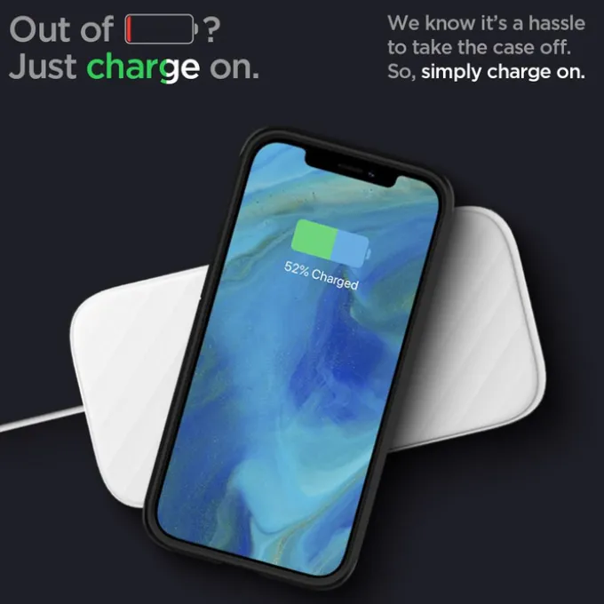 Etui SPIGEN Tough Armor iPhone 12 12 Pro Black Czarne Case