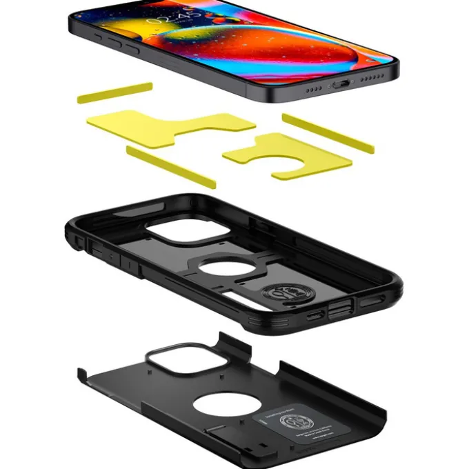 Etui SPIGEN Tough Armor iPhone 12 12 Pro Black Czarne Case