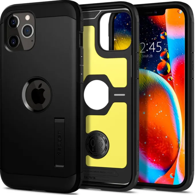Etui SPIGEN Tough Armor iPhone 12 12 Pro Black Czarne Case